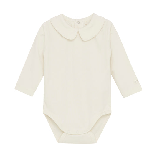 Fixoni - Body LS w. Collar - Romper - Sand - Katoen - voorkant