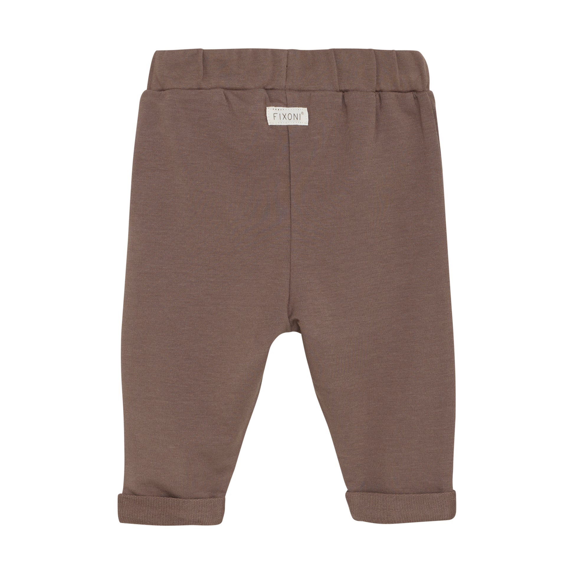 Fixoni - Pants Sweat - Broekje - Coffee quartz - Katoen mix achterkant