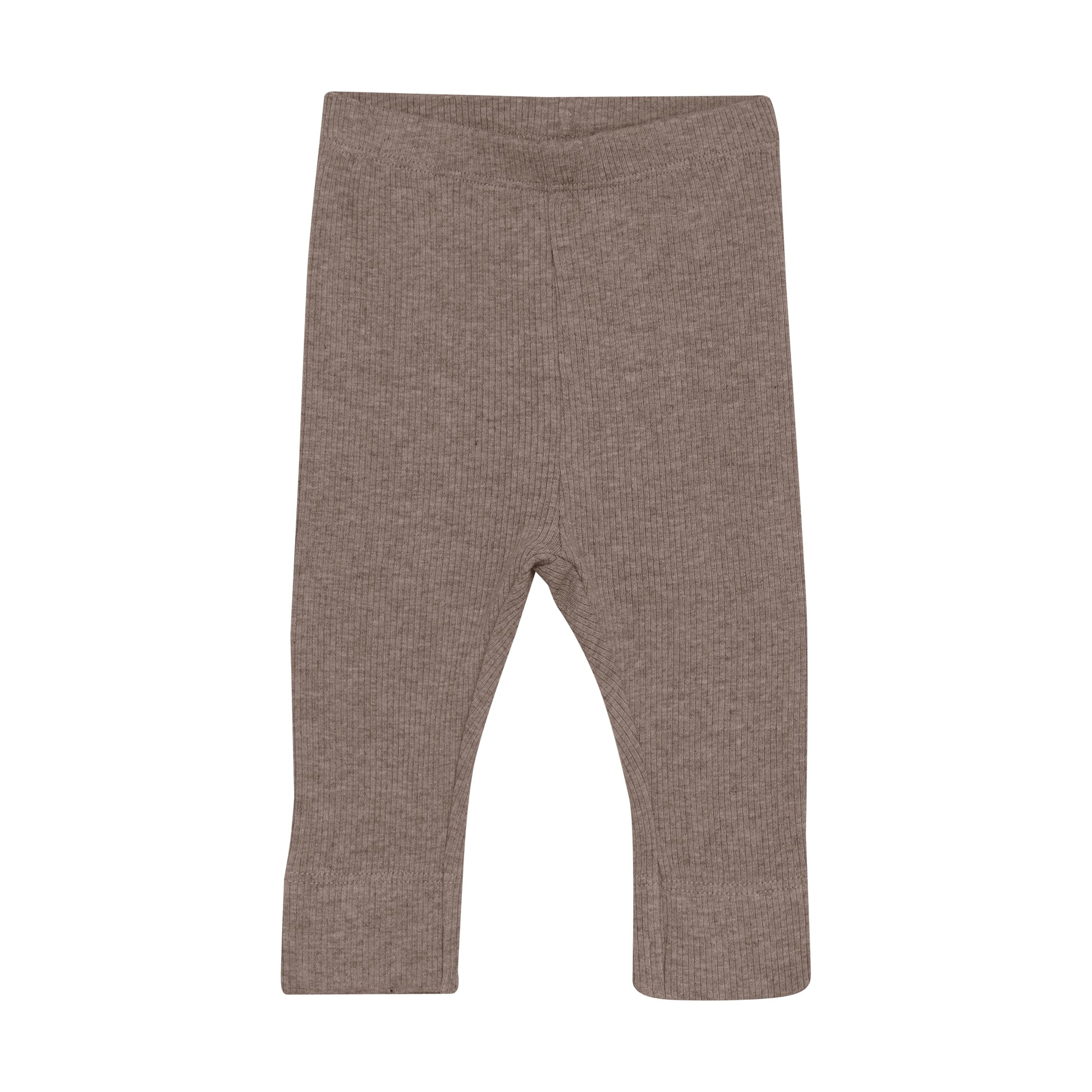 Fixoni - Leggings Melange Rib - Coffee quartz - Modal katoen voorkant