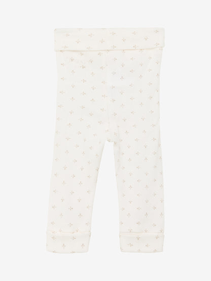 Legging - Biologisch katoen - Wit/Gardenia - Fixonia achterkant