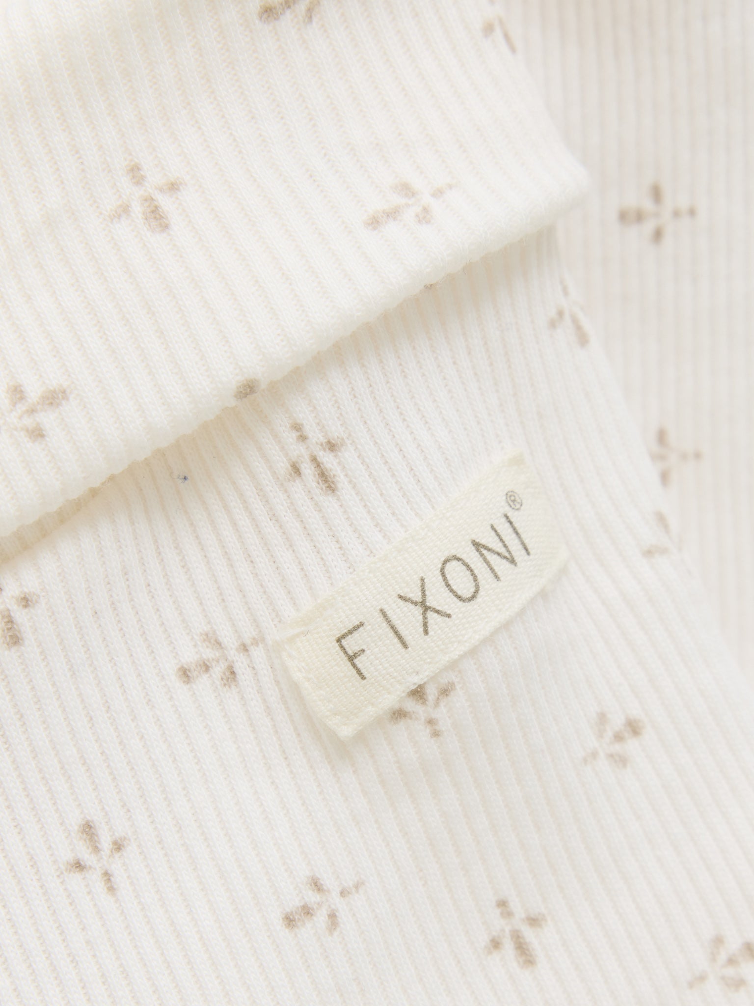 Legging - Biologisch katoen - Wit/Gardenia - Fixonia close up