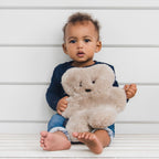 FLATOUTbear Original - 100% Australische schapenvacht - Knuffelbeer baby latte