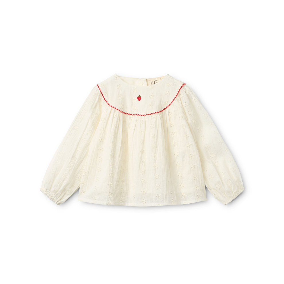 Blouse Claire – Katoen – Ivory / Wit – Flöss voor