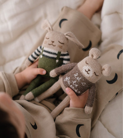 Gestrickter Kuschelbär - 'Lets be friends' Teddy - Alpaka Wolle - Main Sauvage x Organic Zoo