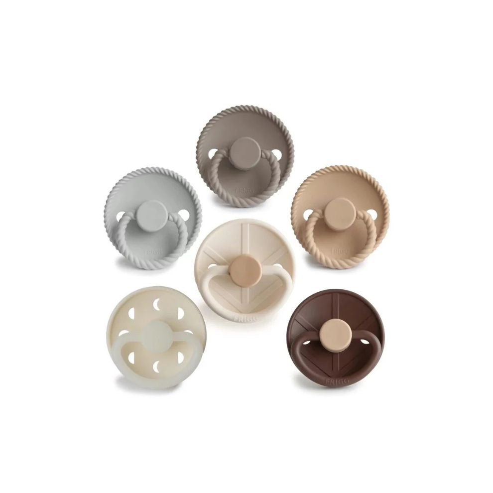FRIGG - 6 pack silicone - Starter set fopspenen - 100% Medische siliconen speen los