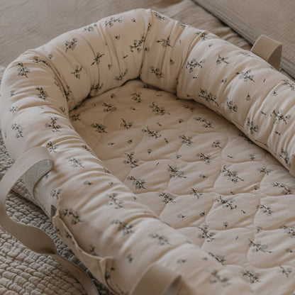 Garbo & Friends - Satin Baby Nest - Bluebell - Babynest - Biologisch Satijn katoen - deel