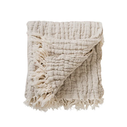 Garbo & Friends - Mellow Blanket - Deken - Linnen Katoen  - gevouwen