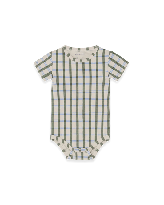 Garbo&Friends - Structured Jersey SS Body Lisboa Stripe - Romper - voorkant