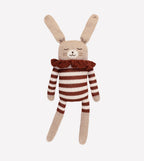 Großer Hasen Kuscheltier Sienna Striped Romper – 100 % Baby-Alpaka – Main Sauvage