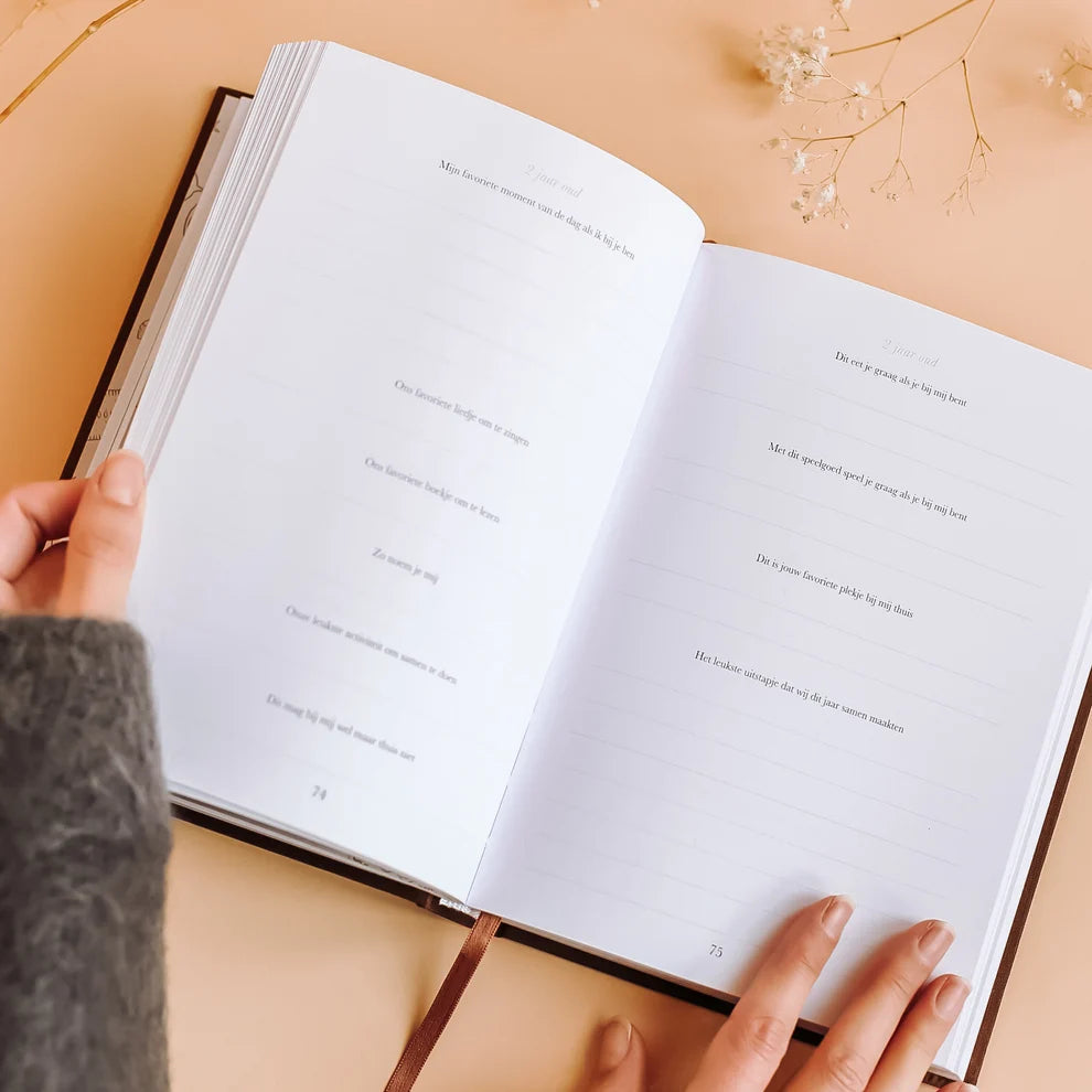 Sinds jij mijn kleinkind bent – Grootouder invulboek met herinneringen en levenslessen voor 10 jaar – Birth Lines