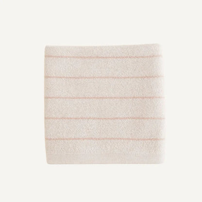 Deken Harry - Merino wol - Gestreept - HVID