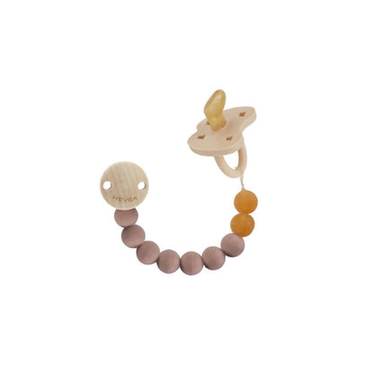 Speenkoord - Natuur rubber - Tan beige - Hevea met speen