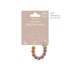 Speenkoord - Natuur rubber - Tan beige - Hevea afmeting