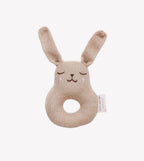 Zachte rammelaar - Konijn/Bunny rattle - Alpaca wol - Sand/Beige - Main Sauvage - productfoto - afbeelding 4