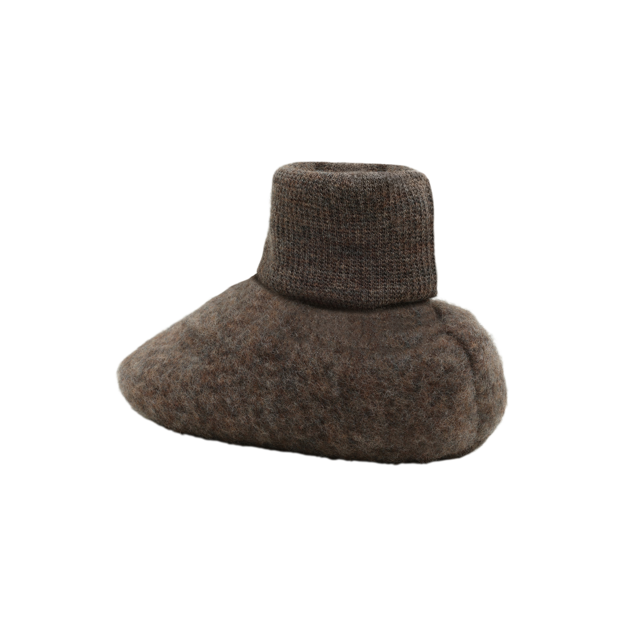 Baby slofjes - Merino wol fleece 2-laags - HUTTEliHUT achterkant