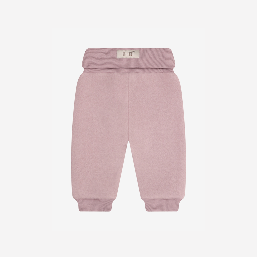 Broekje wol fleece - 100% merino wol - HUTTEliHUT woodrose achter
