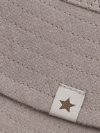 Bucket hat - Zonnehoedje - Biologisch katoen/mousseline - Bruin/Moon Rock - Huttelihut close up