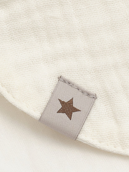 Zonnehoedje baby - Biologisch katoen/Mousseline - Wit/Antique White - Huttelihut close