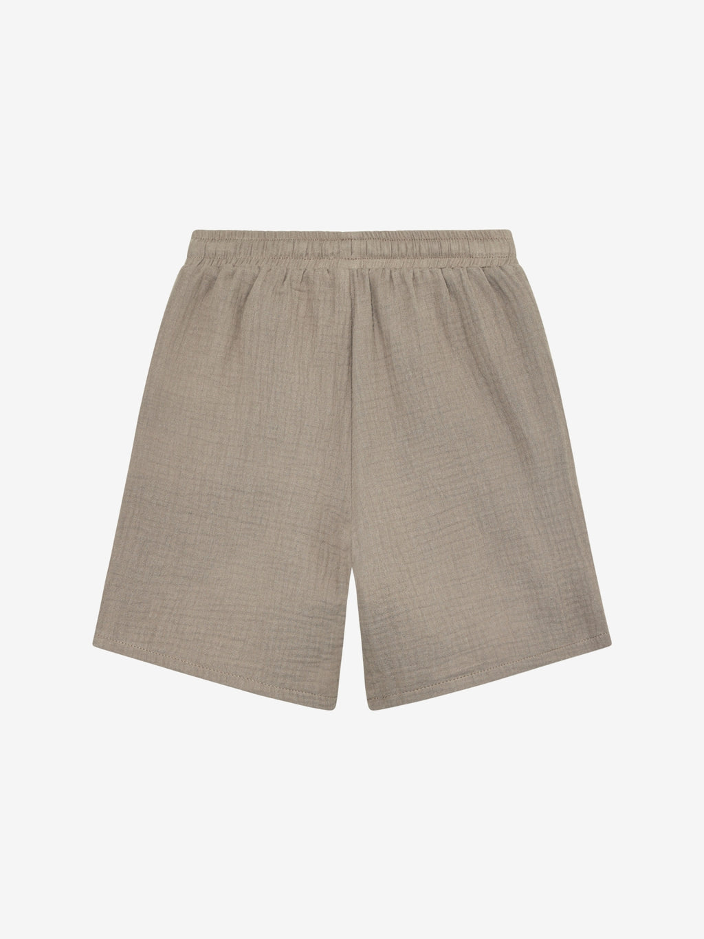 Korte broek - Biologisch katoen/mousseline - Bruin/Moon Rock - Huttelihut achterkant