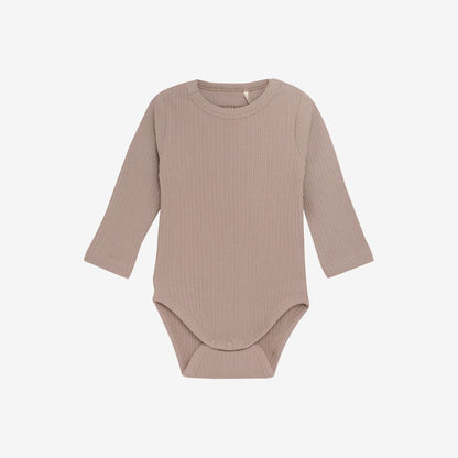 Romper lange mouw - Modal katoen - Etherea/beige - Huttelihut voor