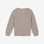 Gebreide trui - Alpaca wol knit - Camel melange - Huttelihut achter