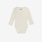 Romper lange mouw - Modal katoen - Tofu/off white - Huttelihut achter