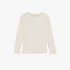 Top lange mouw - Modal katoen - Tofu/off white - Huttelihut voor