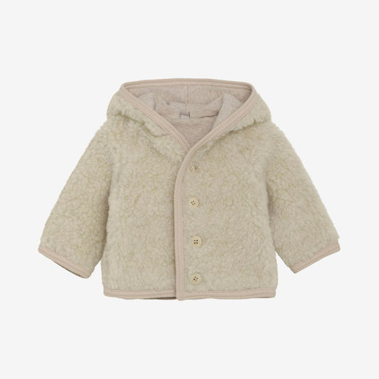 Teddy jasje Pixie - Wol - Cement/beige - Huttelihut voor