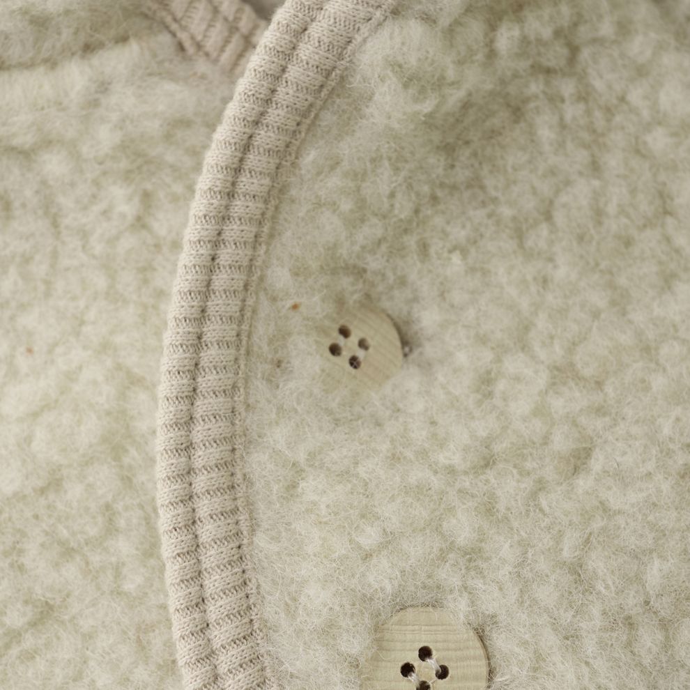 Teddy jasje Pixie - Wol - Cement/beige - Huttelihut close