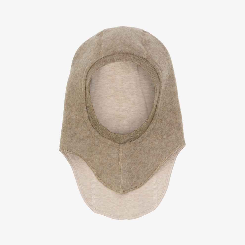 Balaclava - Merino wol fleece - Savannah/beige - Huttelihut voor