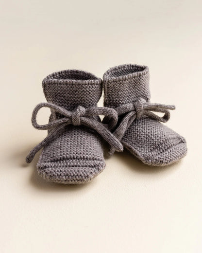 Booties - Baby Slofjes - Merinowol - HVID