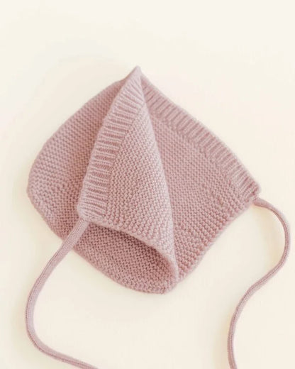 Bonnet Dolly - Baby Strikmutsje - Merinowol - HVID