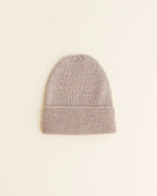 Gebreid mutsje - Fonzie newborn - Merino wol - HVID - productfoto