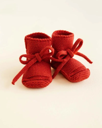Booties - Baby Slofjes - Merinowol - HVID