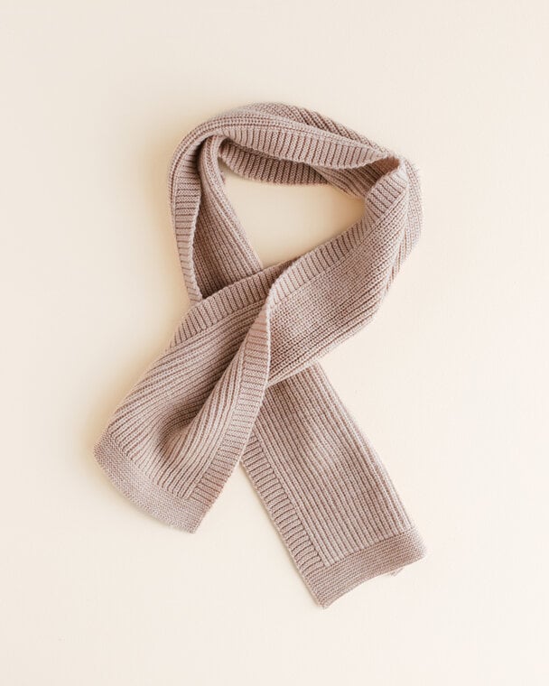 Sjaal Gustave - Merino wol - Sand - HVID - productfoto