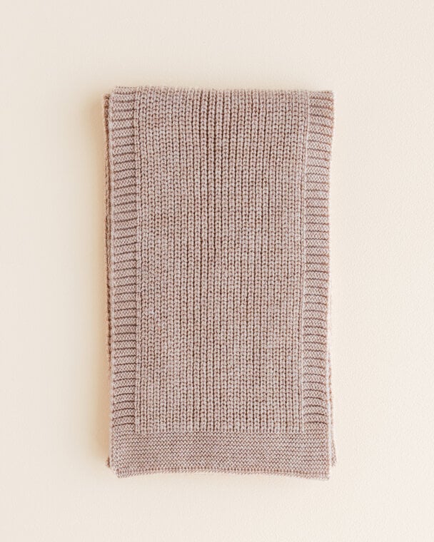 Scarf Gustave - Merino wool - Sand - HVID