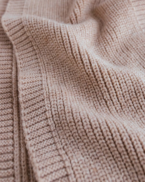 Sjaal Gustave - Merino wol - Sand - HVID