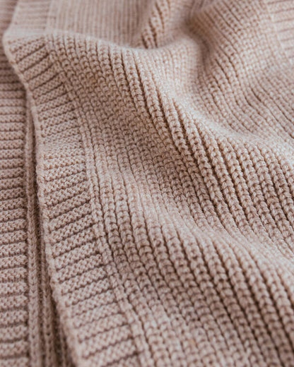 Sjaal Gustave - Merino wol - Sand - HVID