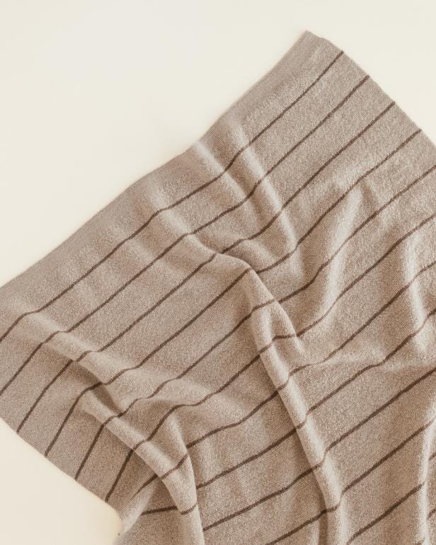 Deken Harry - Merino wol - Sand/mocha - Hvid  Toevoegen aan verlanglijst boven