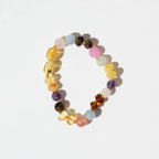 Barnsteen en edelstenen armband - Rainbow - 14 cm - Nirrimis - productfoto