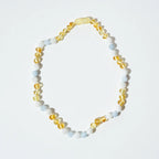 Barnsteen en edelstenen ketting - Beachy - 32 cm - Nirrimis - productfoto - afbeelding 4