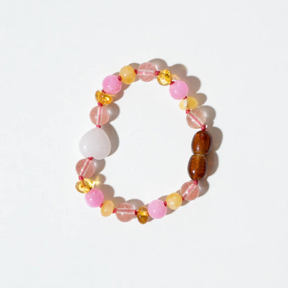 Barnsteen en edelstenen armband - Bondi - 14 cm - Kids 0-3 jaar - Nirrimis