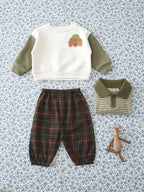 Flanellen broek met ruit - 100% katoen - Flannel Boreal - Émile et Ida