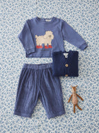 Baby corduroy broek - 100% katoen - Ocean - Émile et Ida