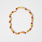Barnsteen en edelstenen ketting - Sofie - 32 cm - Nirrimis - productfoto