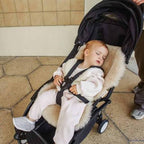 Merino Wool Pram Liner Snuggler® - Peanut - BINIBAMBA