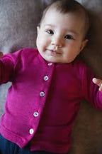 Babyvestje - Wol/Zijde - Baby Cardigan - Engel Natur