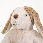 Floppy knuffelhond Small - GOTS biologisch katoen & schapenwol - White & Beige - Senger Naturwelt