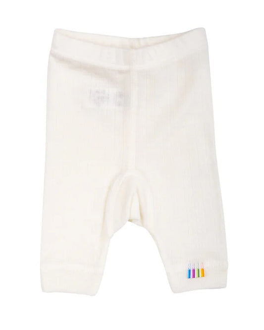 Legging - Merino wol - Wit/Naturel - Joha