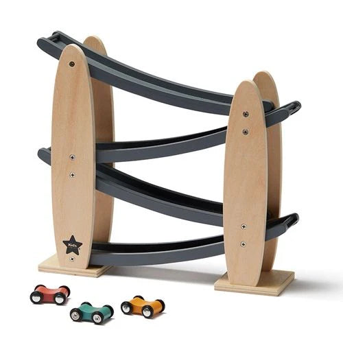 Houten racebaan - Natuur/Grijs Aiden - Kid's Concept